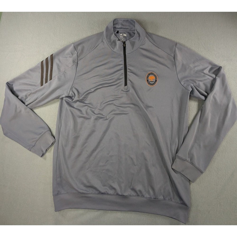 Adidas Mens Climalite 2012 PGA Championship Kiawah 1/4 Zip Pullover Size M Gray